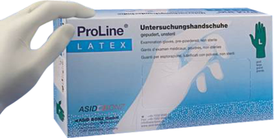 PROLINE Latex Unt.Handschuhe M