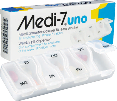 MEDI 7 uno Medikamentendosierer für 7 Tage weiß