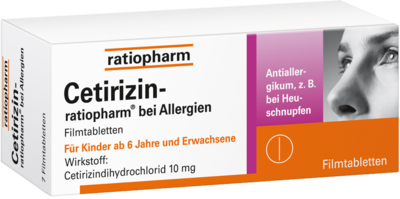 Cetirizin-ratiopharm® bei Allergien 10 mg
