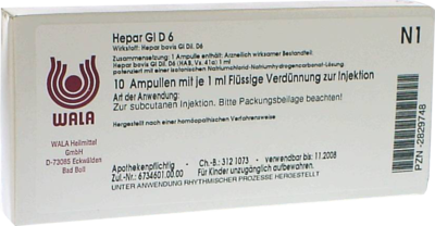 HEPAR GL D 6 Ampullen