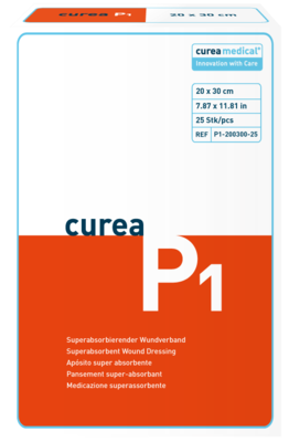 CUREA P1 superabsorb.Wundauflage 20x30 cm