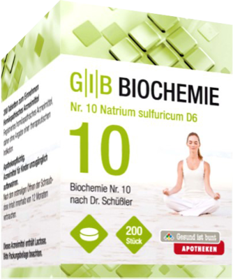GIB Biochemie Nr.10 Natrium sulfuricum D 6 Tabl.