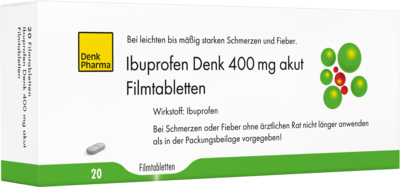 IBUPROFEN Denk 400 mg akut Filmtabletten