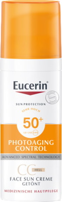 EUCERIN Sun CC Creme getönt hell LSF 50+