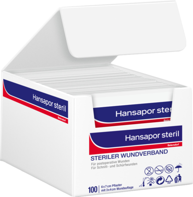 HANSAPOR steril Wundverband 6x7 cm