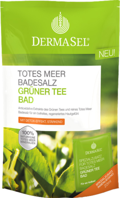 DERMASEL Totes Meer Badesalz+grüner Tee