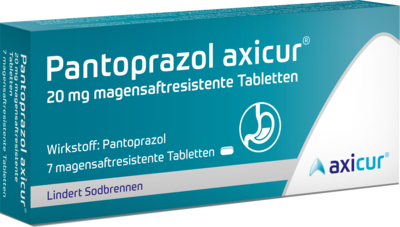 PANTOPRAZOL axicur 20 mg magensaftres.Tabletten