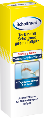TERBINAFIN Schollmed gegen Fußpilz 10 mg/g Creme