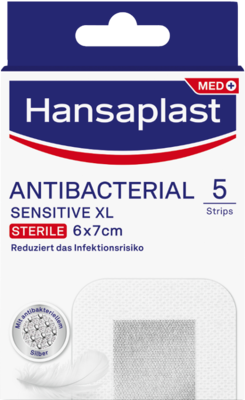HANSAPLAST Sensitive Wundverband antibakt.6x7 cm