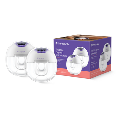 LANSINOH tragbare Doppelmilchpumpe