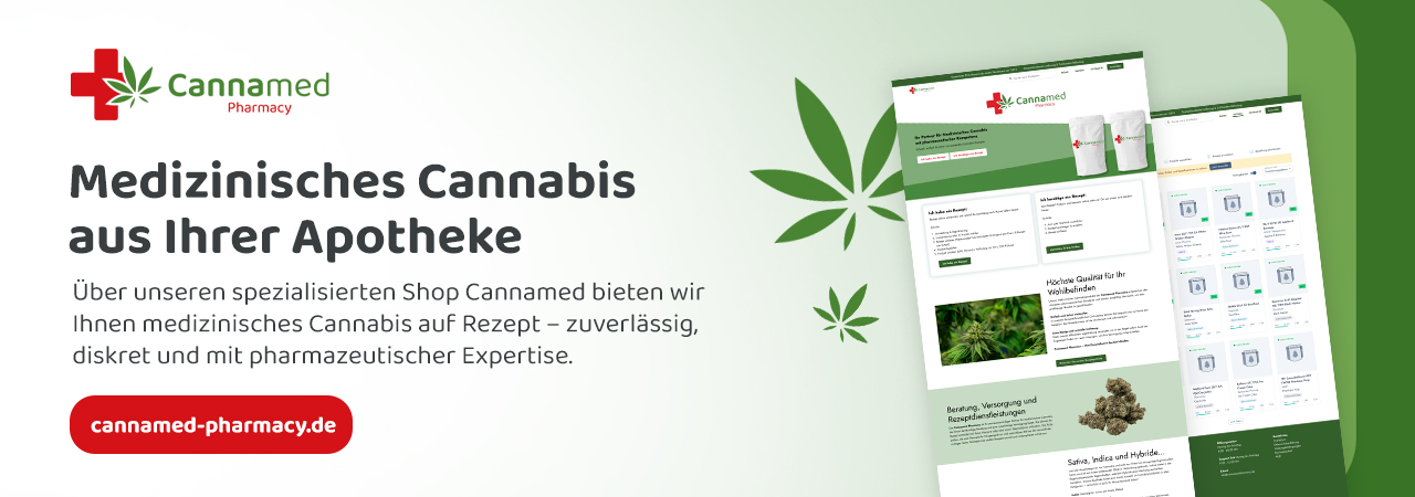 Werbung fuer Cannamed Pharmacy
