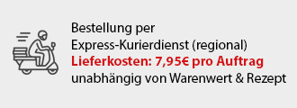Grafik Erläuterung Versandkosten Express- Kurierdienst