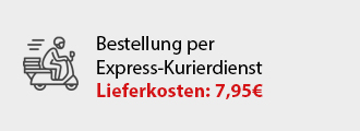 Grafik Erläuterung Versandkosten Express- Kurierdienst