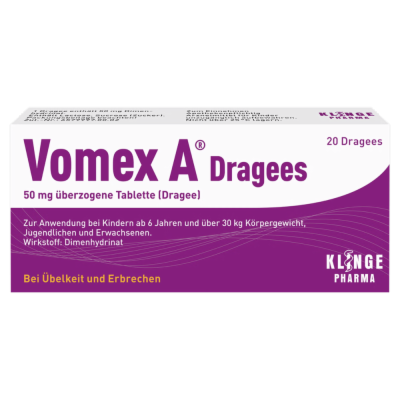 VOMEX A Dragees 50 mg überzogene Tabletten