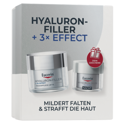 XMAS Set - Eucerin Hyaluron-Filler + 3x Effect Tagespflege LSF 15 Trockene Haut